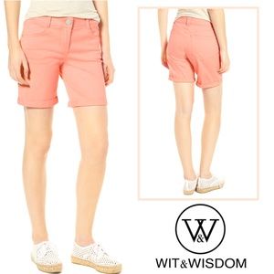 WIT & WISDOM🌷Ab-Solution Stretch Twill Shorts!